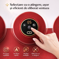 Aparat de masaj cu vacuum 4 in 1,compresie calda, masaj cu vibratii, portabil PromotiiZilnice