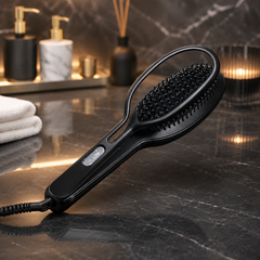 Perie Electrică de Îndreptat Părul – Îndreptare Rapidă, Temperatură Reglabilă până la 230°C, Efect Anti-Frizz, Styling Profesional Acasă PromotiiZilnice