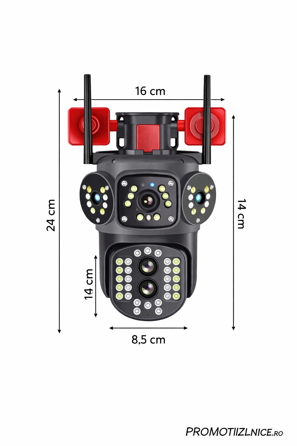 Set 2 Camere Supraveghere 4G LTE 4K Ultra HD, Zoom 10X, Detectare Umană, Urmărire Automată, IP66 PromotiiZilnice