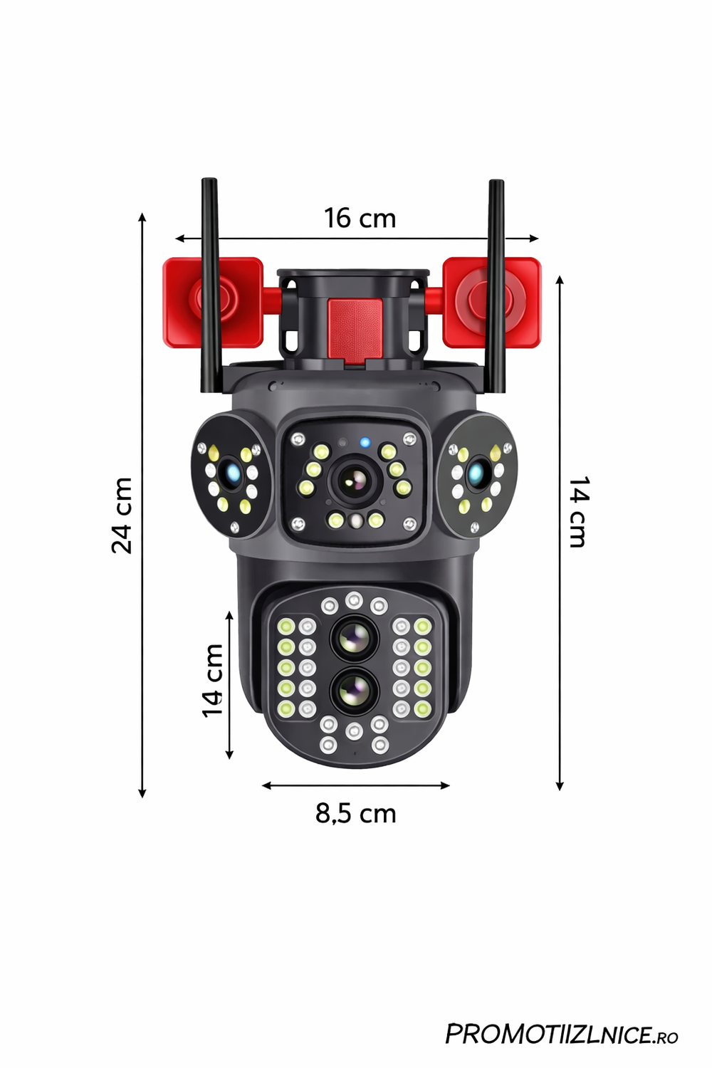 Set 2 Camere Supraveghere 4G LTE 4K Ultra HD, Zoom 10X, Detectare Umană, Urmărire Automată, IP66 PromotiiZilnice