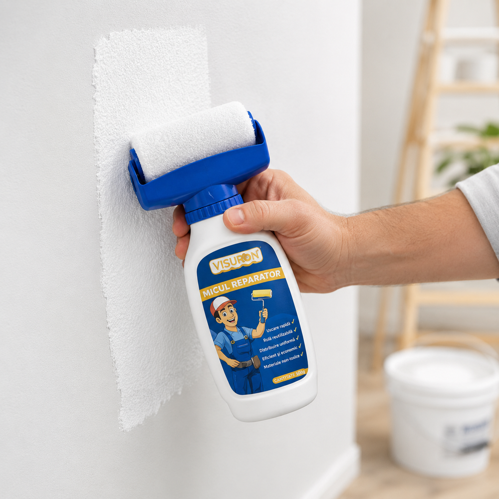 Set 2 Bucati Trafalet Micul Reparator cu Vopsea Lavabila – Retusuri Rapide pentru Pereti, Aplicare Curata si Uniforma PromotiiZilnice