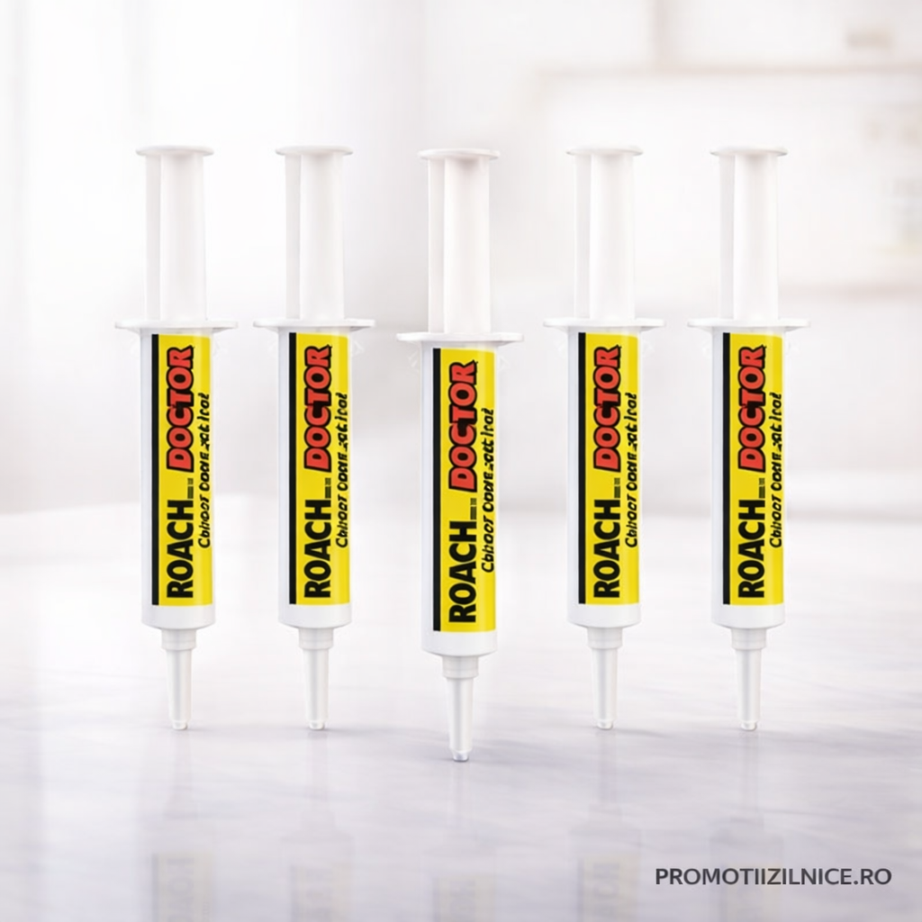 Set 5 x Gel Insecticid Antigandaci RoachDoctor 30g – Aplicare Precisa, Efect Rapid PromotiiZilnice