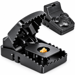 Set 10 Capcane din Plastic pentru Soareci 14x7.5cm cu Declansare Rapida, Reutilizabile PromotiiZilnice
