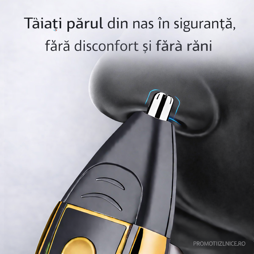 Aparat de Tuns 3-în-1 Multishaver – Trimmer Tuns, Barbierit & Îndepărtare Păr Nas/Urechi – Lame Oțel Inoxidabil PromotiiZilnice
