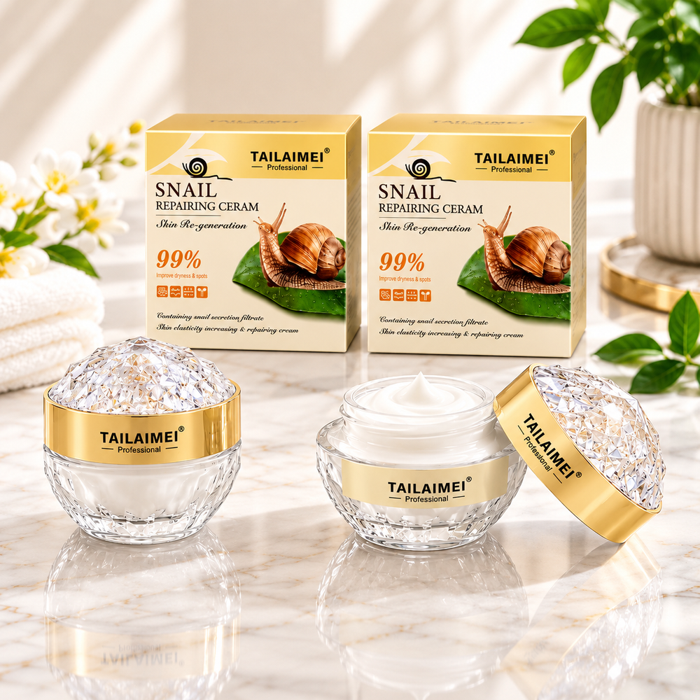 Set 2 Creme de Față TAILAIMEI Professional cu Extract de Melc – Cremă Hidratantă și Regenerantă pentru Îngrijirea Tenului, 2 x 60 gr Powersale
