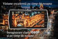 Cameră Auto Full HD 1080P cu Unghi Larg 170°, Viziune Nocturnă, G-Sensor, Înregistrare în Buclă, Ecran LCD 4”, WDR – Cameră de Bord pentru Siguranță Auto PromotiiZilnice