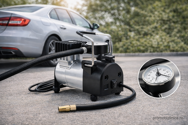 Compresor Auto 12V Portabil pentru SUV, Microbuz și Camion PromotiiZilnice