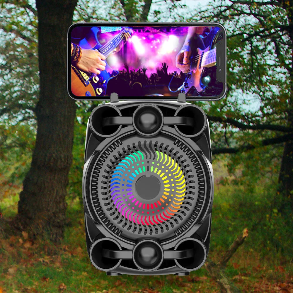 Boxă Bluetooth cu Sunet Stereo și Lumini RGB - PromotiiZilnice