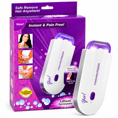 Epilator Electric Reîncărcabil Finishing Touch Yes, Tehnologie Sensa-Light, Lumină pentru Precizie, Alb-Mov PromotiiZilnice