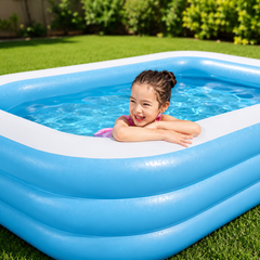 Piscina Gonflabila Family Pool XXL 201 x 150 x 51 cm – Distractie Racoritoare pentru Intreaga Familie Powersale
