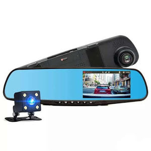 Oglinda auto DVR retrovizoare, camera fata-spate Full HD 1080 Imagine secundară a produsului