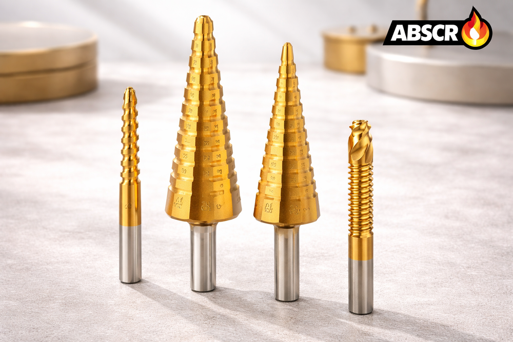 Set Burghie Conice în Trepte , 4–32 mm, 6 Piese – Găurire Multiplă, Precizie Ridicată, pentru Metal, Lemn și Plastic BoomSale