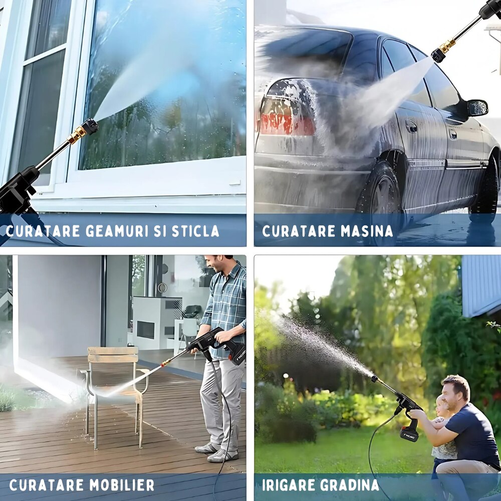 Aparat de spalat cu presiune mobil cu 2 acumulatori 8L/min PromotiiZilnice