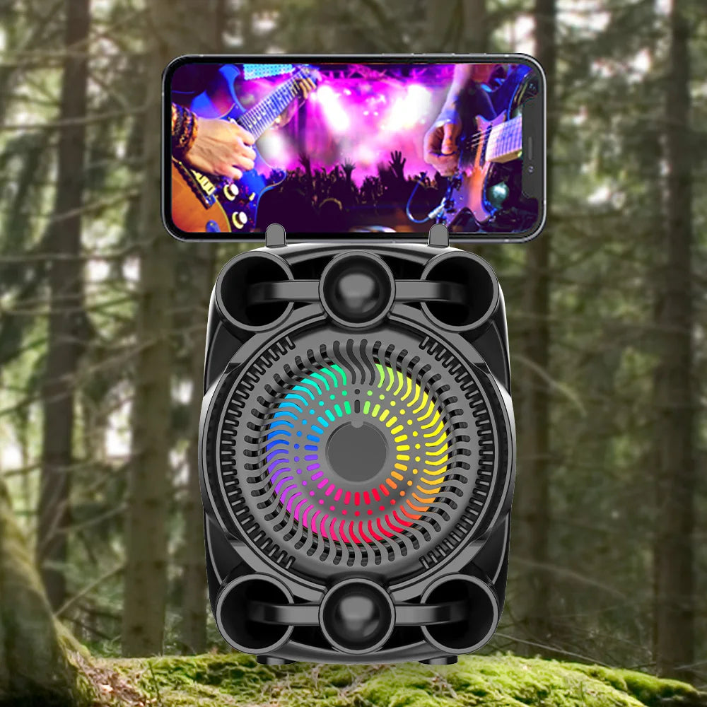 Boxă Bluetooth cu Sunet Stereo și Lumini RGB - PromotiiZilnice