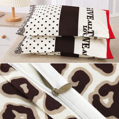 Lenjerie de Pat Premium 4 Piese din Finet – Animal Print, Model H798 PromotiiZilnice