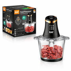 Tocator electric multifunctional RAF R7041 Smart Pulse 800W, bol 3L, 4 lame, 2 viteze, pentru carne si legume Powersale