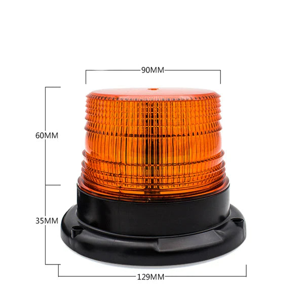 Girofar auto LED galben cu efect de rotatie sau stroboscopic 12V / 24V PromotiiZilnice