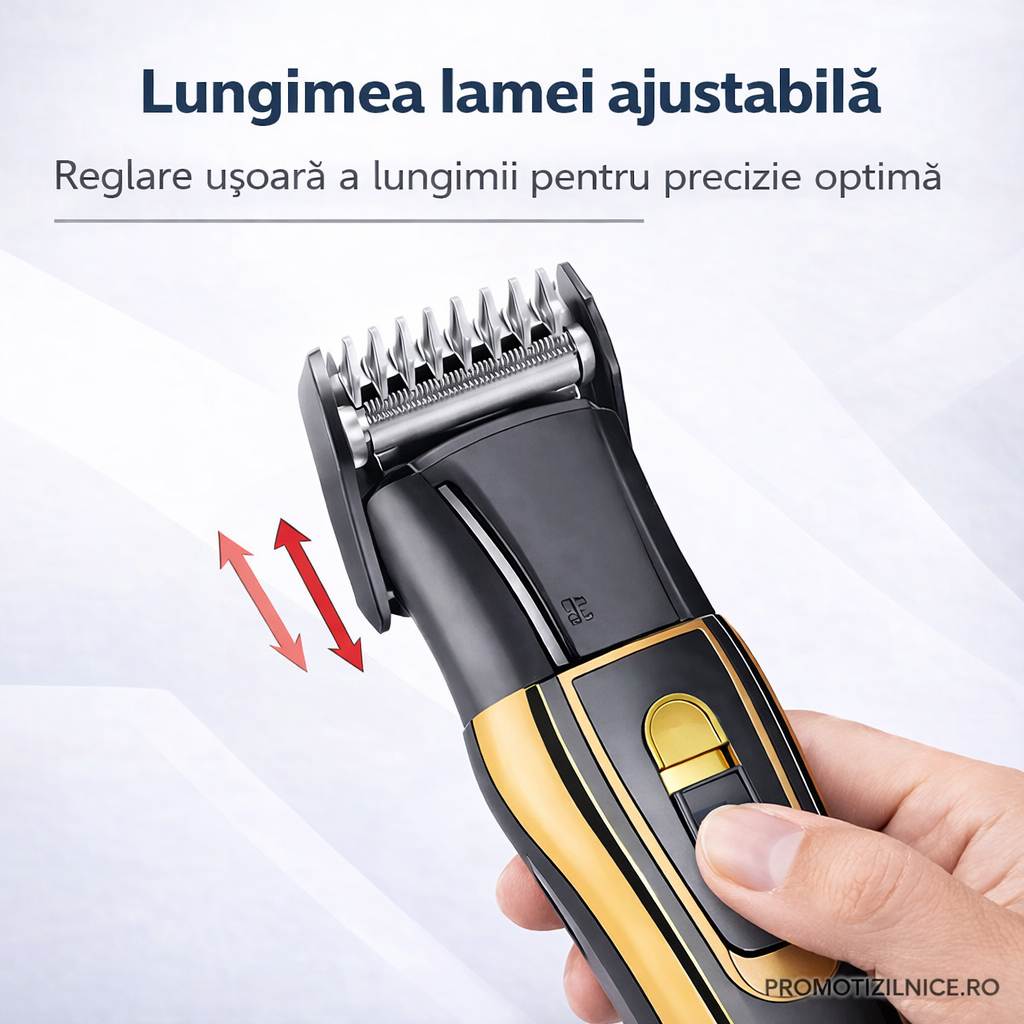 Aparat de Tuns 3-în-1 Multishaver – Trimmer Tuns, Barbierit & Îndepărtare Păr Nas/Urechi – Lame Oțel Inoxidabil PromotiiZilnice