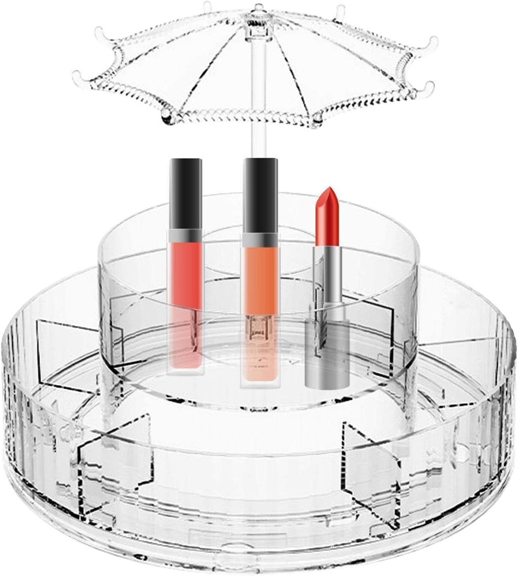 Organizator Cosmetice Rotativ 360° cu Design Elegant – Suport de Machiaj Multifunctional PromotiiZilnice