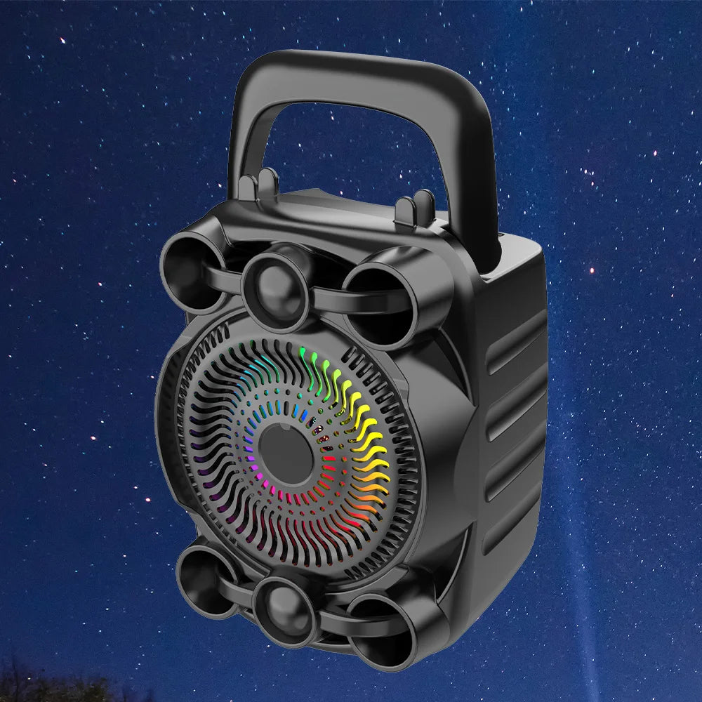 Boxă Bluetooth cu Sunet Stereo și Lumini RGB - PromotiiZilnice