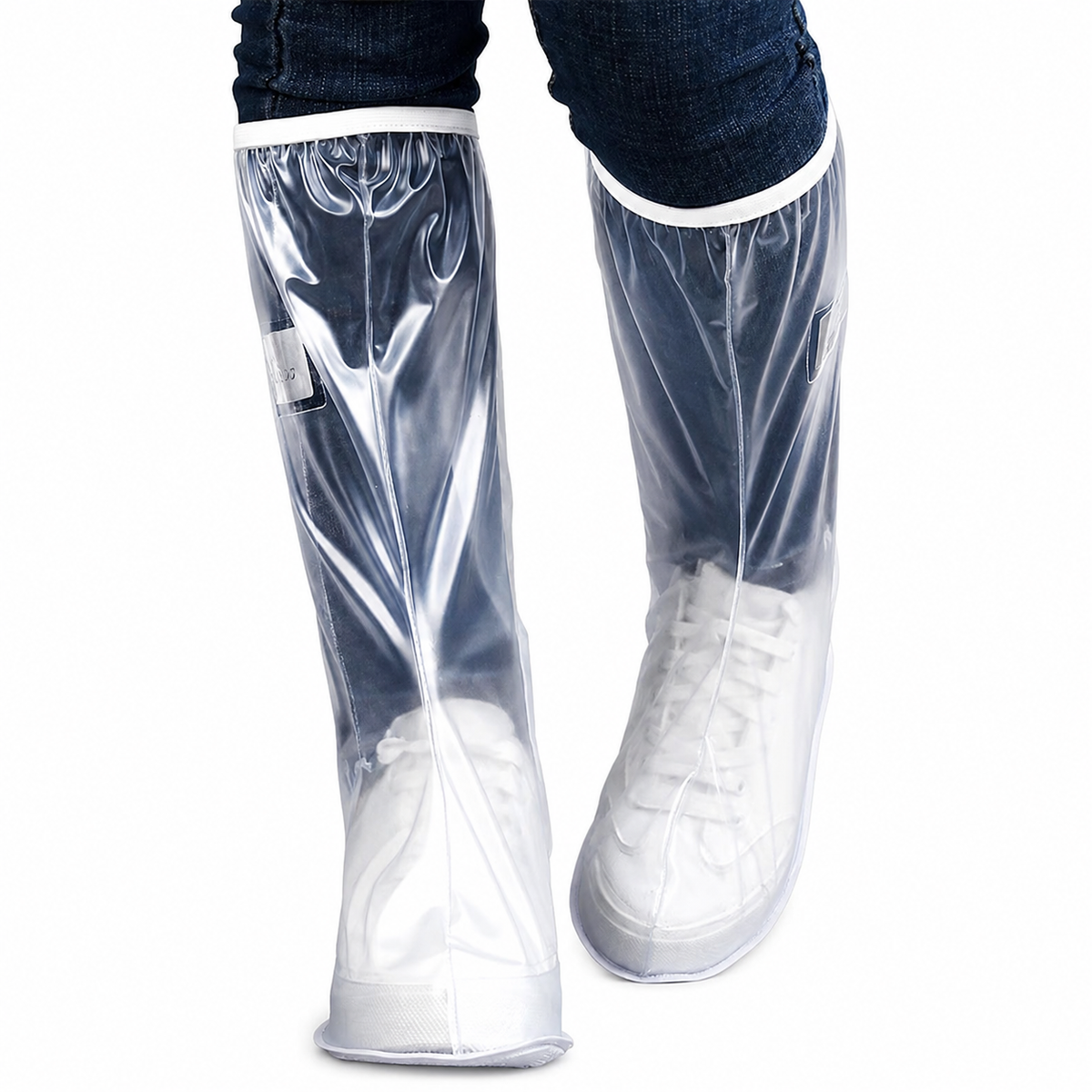 Set 2 Huse Impermeabile pentru Încălțăminte, PVC Transparent Antiderapant, Protecție Ploaie și Noroi, Reutilizabile, Unisex Powersale