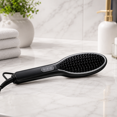Perie Electrică de Îndreptat Părul – Îndreptare Rapidă, Temperatură Reglabilă până la 230°C, Efect Anti-Frizz, Styling Profesional Acasă PromotiiZilnice