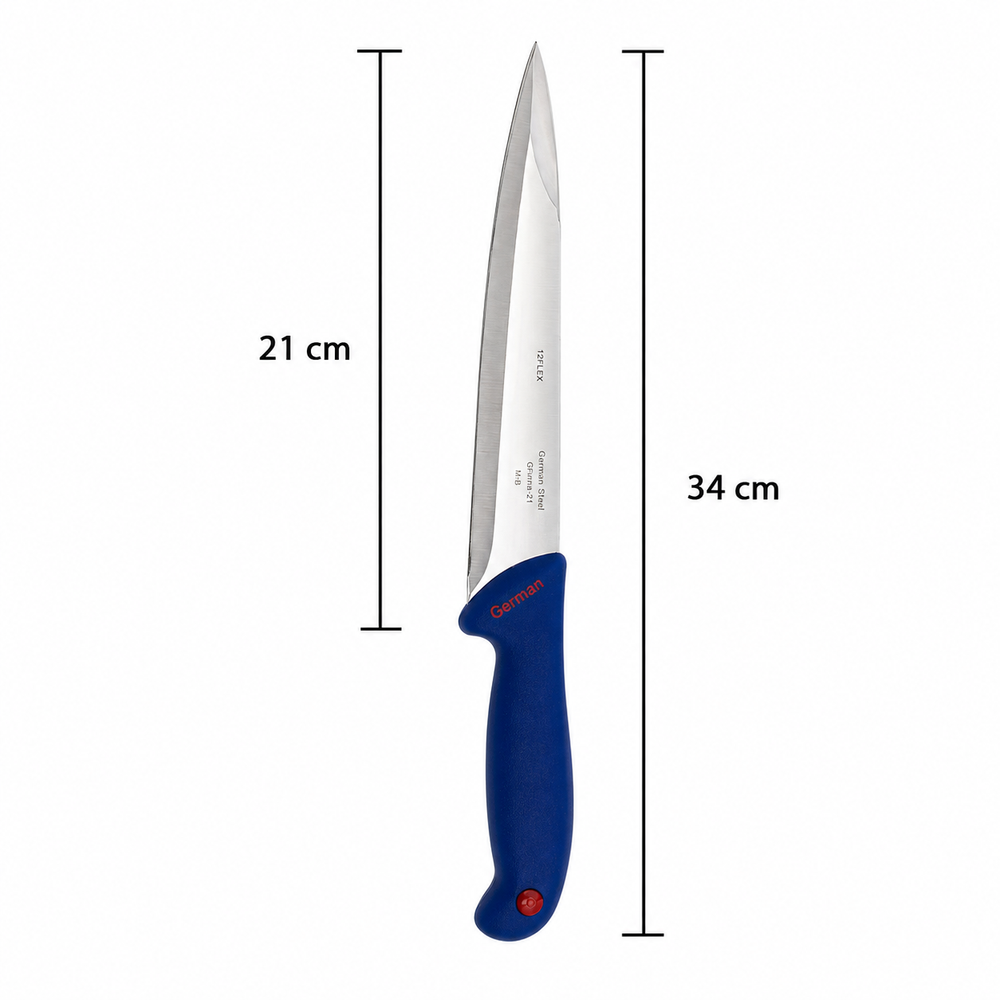 Set Profesional Macelarie 8 Piese Premium, Cutite Inox + Satar + Masat, Manere Ergonomice, Ideal Uz Profesional si Casnic PromotiiZilnice