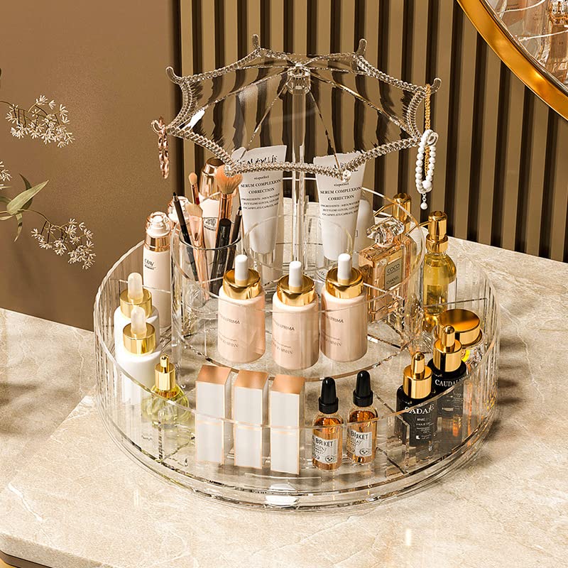 Organizator Cosmetice Rotativ 360° cu Design Elegant – Suport de Machiaj Multifunctional PromotiiZilnice Imagine principală a produsului