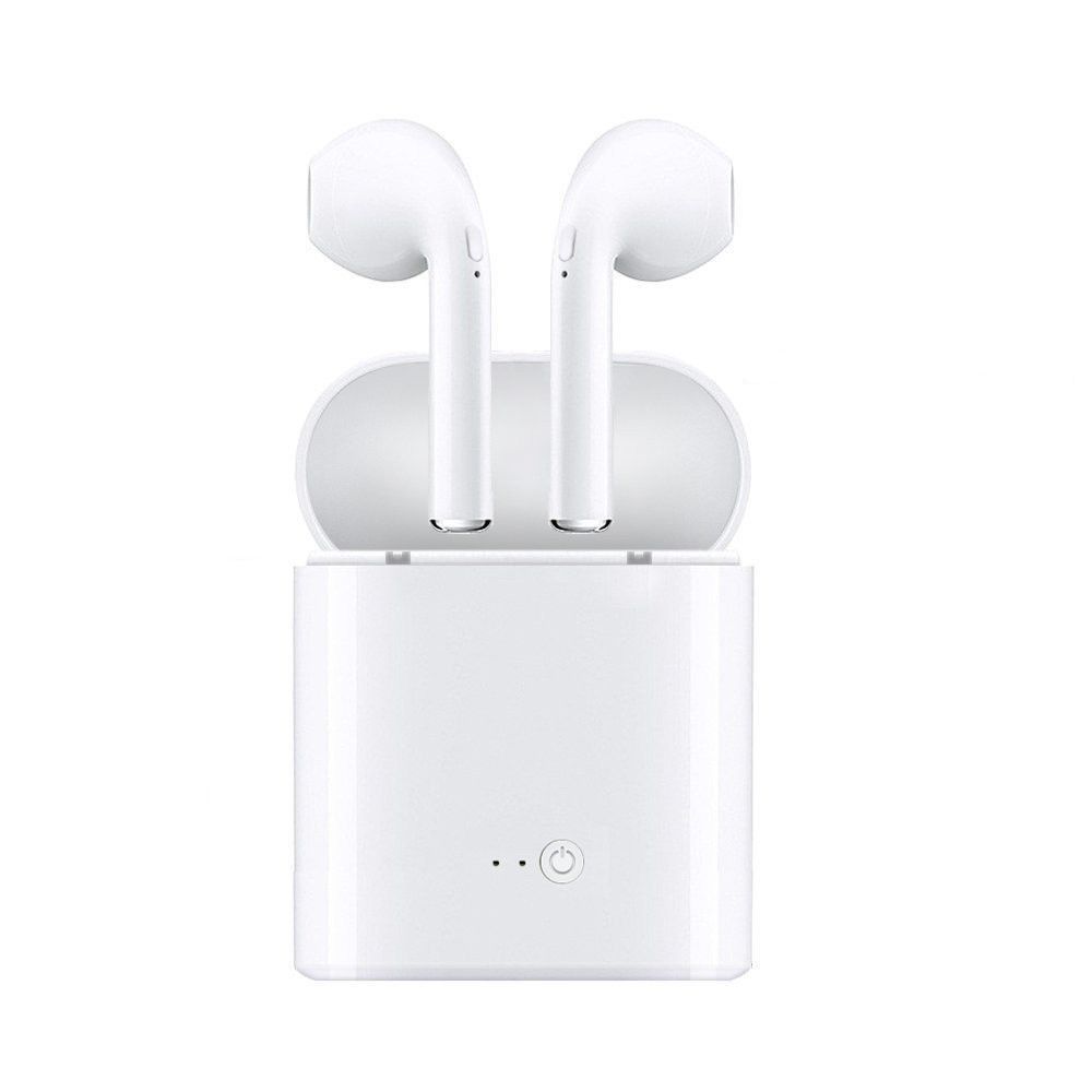 Casti wireless, i7, Music, cu Microfon, Apeluri Telefon, Alb PromotiiZilnice