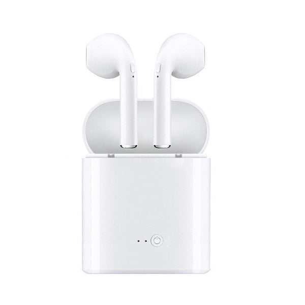Casti wireless, i7, Music, cu Microfon, Apeluri Telefon, Alb PromotiiZilnice