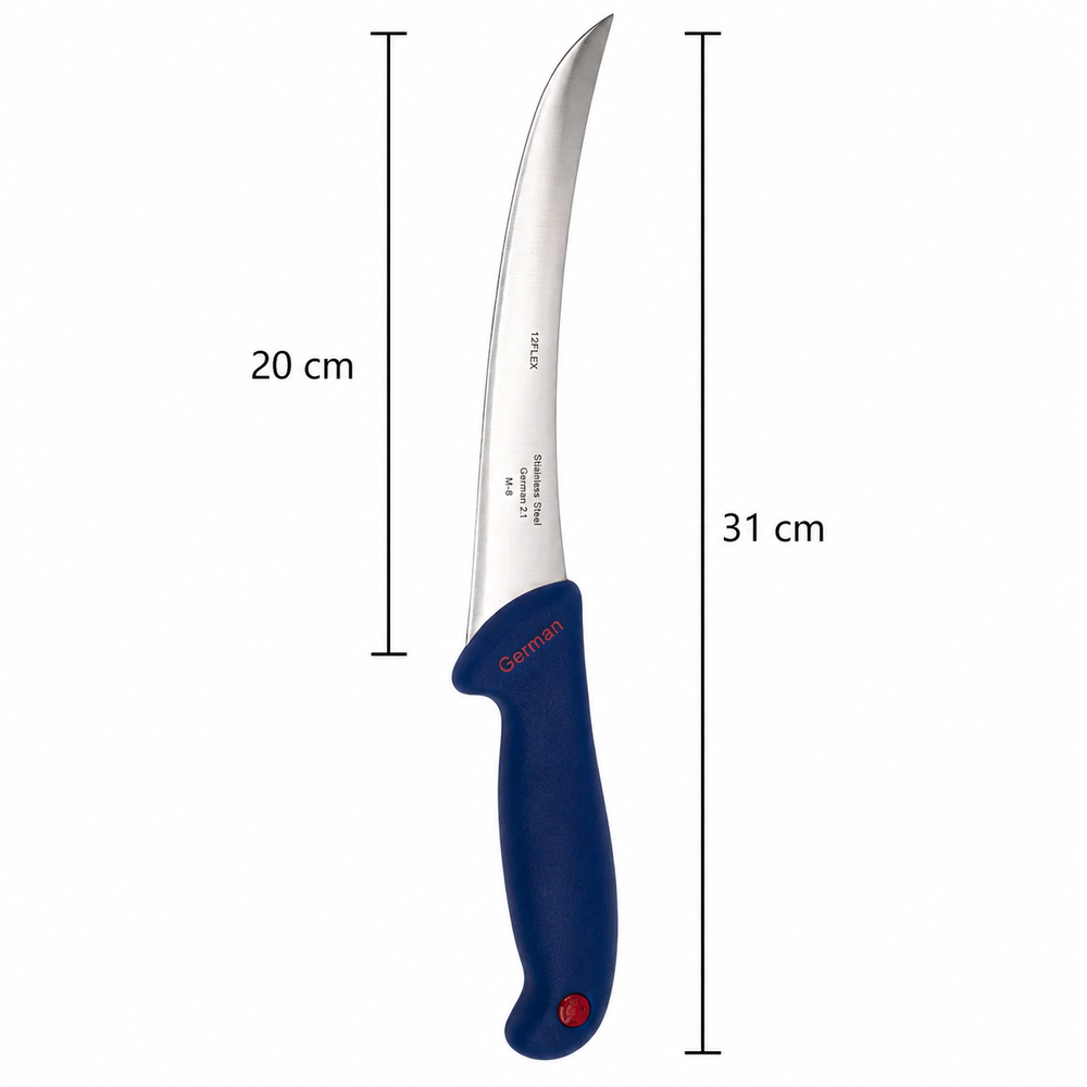 Set Profesional Macelarie 8 Piese Premium, Cutite Inox + Satar + Masat, Manere Ergonomice, Ideal Uz Profesional si Casnic PromotiiZilnice