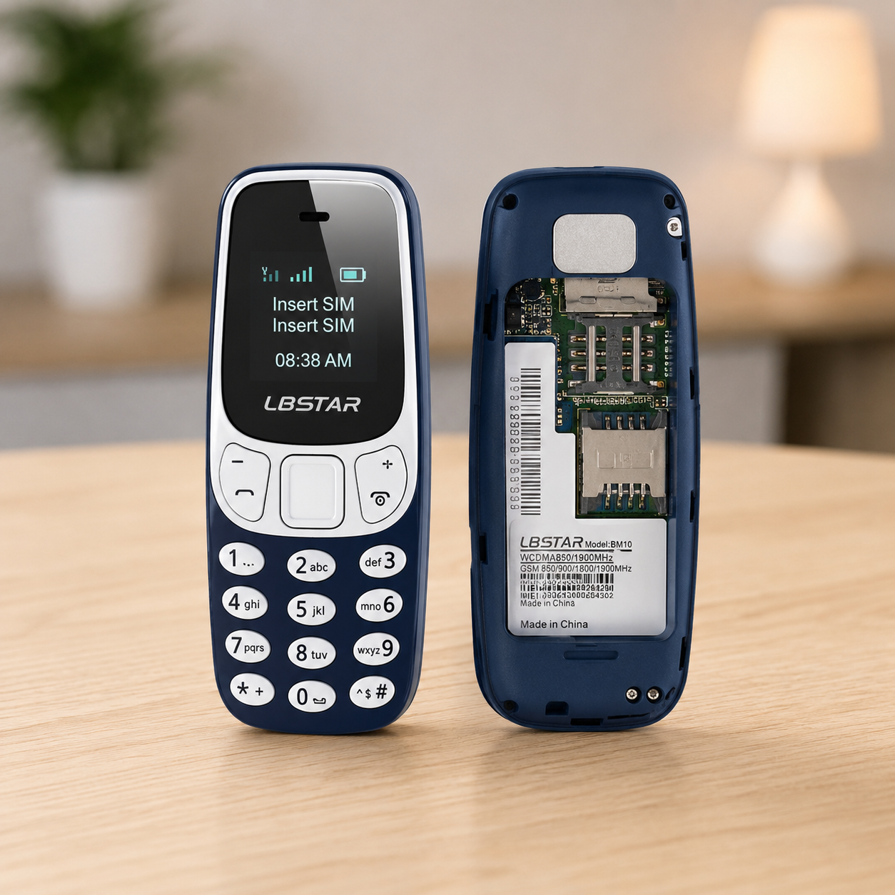 Set 2 x Mini Telefon Pocket Plus, Dual SIM, Bluetooth, Ultra Compact, Telefon de Buzunar cu Tastatura Fizica Powersale