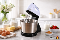 Mixer cu bol inox 4L YONSA 380W, 7 viteze, 2 in 1 (fix + manual) – mixer bucatarie multifunctional PromotiiZilnice