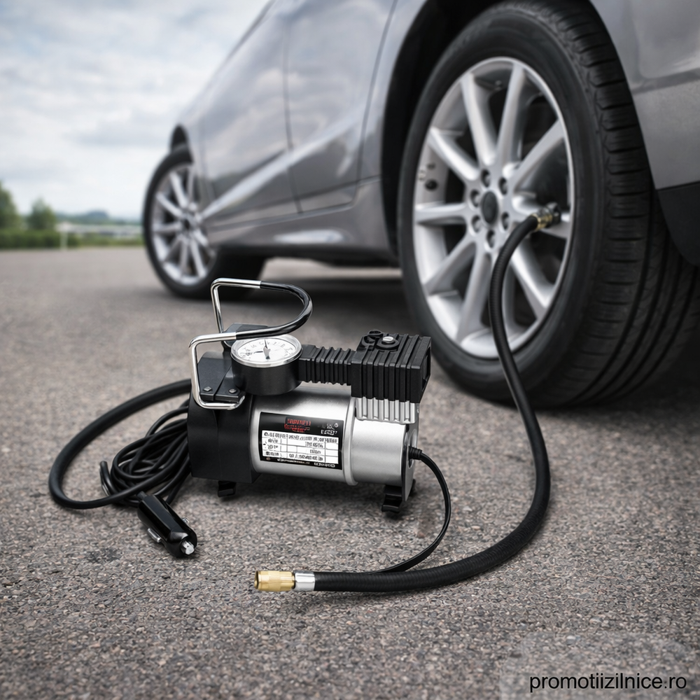 Compresor Auto 12V Portabil pentru SUV, Microbuz și Camion PromotiiZilnice