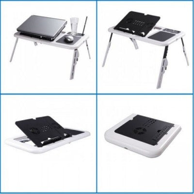 E-Table: cooler laptop cu USB si masuta reglabila PromotiiZilnice