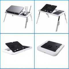 E-Table: cooler laptop cu USB si masuta reglabila PromotiiZilnice