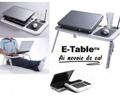E-Table: cooler laptop cu USB si masuta reglabila PromotiiZilnice