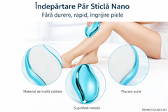 Set 2x Dispozitiv Nano Glass pentru Îndepărtarea Părului – Epilare Rapidă și Fără Durere, Reutilizabil PromotiiZilnice