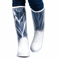 Set 2 Huse Impermeabile pentru Încălțăminte, PVC Transparent Antiderapant, Protecție Ploaie și Noroi, Reutilizabile, Unisex Powersale