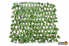 Set 2 bucati Gard Extensibil cu Frunze Artificiale, 100x160 cm, Paravan Verde pentru Balcon si Gradina PromotiiZilnice