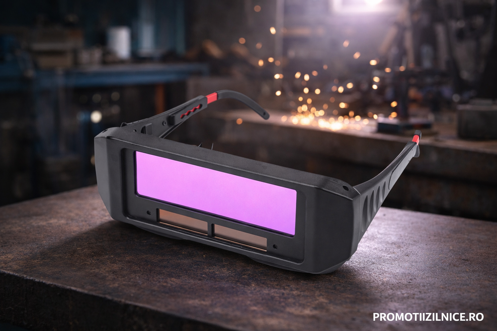 Pachet Profesional pentru Sudură – Masca Automată cu LCD + Ochelari Protecție + Mănuși PromotiiZilnice