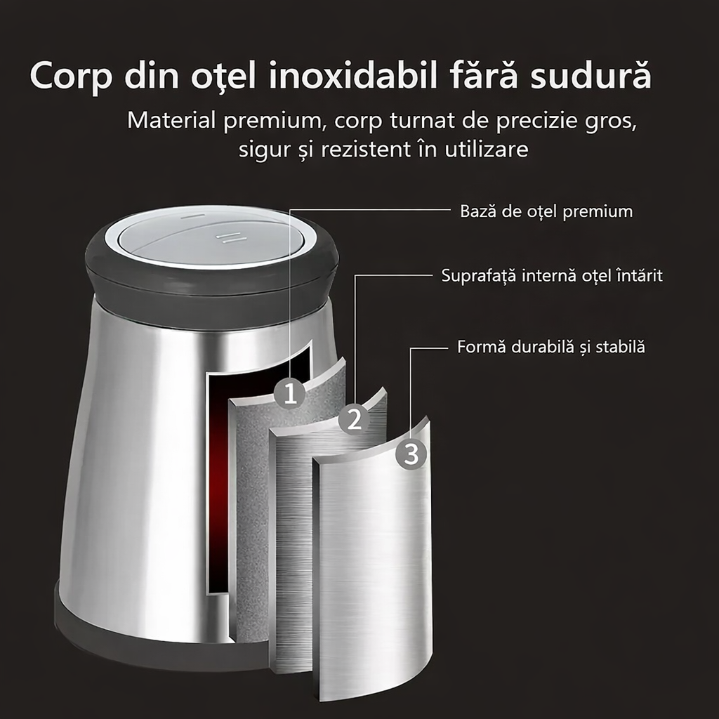 Set 2 Tocator electric carne și legume – 4 lame inox, 2 viteze, bol inox capacitate mare PromotiiZilnice