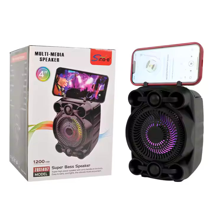 Boxă Bluetooth cu Sunet Stereo și Lumini RGB Imagine secundară a produsului
