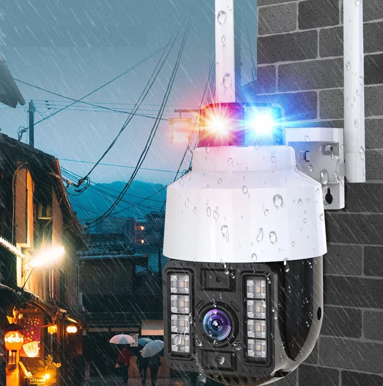 Cameră de Supraveghere WiFi 1080p V380 Pro, Sirenă și Viziune Color Nocturnă, Rotire 360° PromotiiZilnice