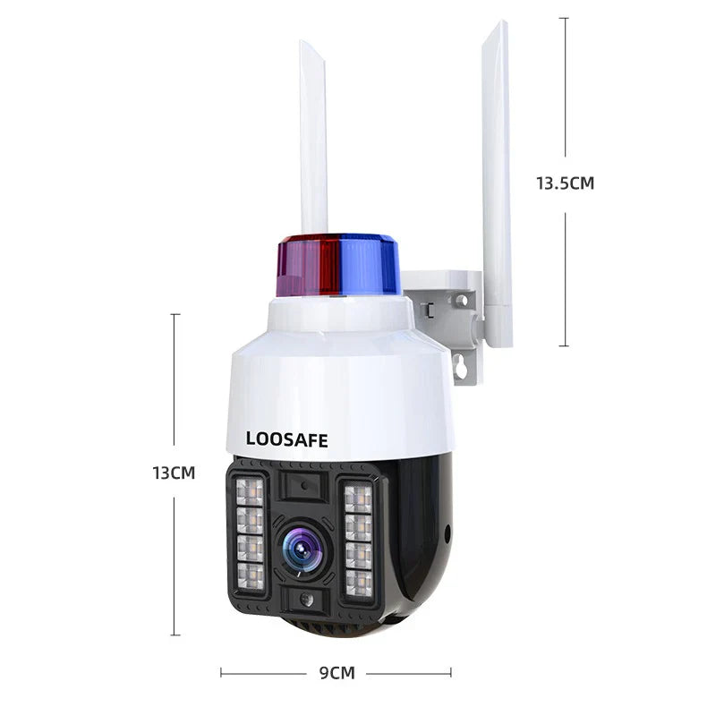 Cameră de Supraveghere WiFi 1080p V380 Pro, Sirenă și Viziune Color Nocturnă, Rotire 360° PromotiiZilnice