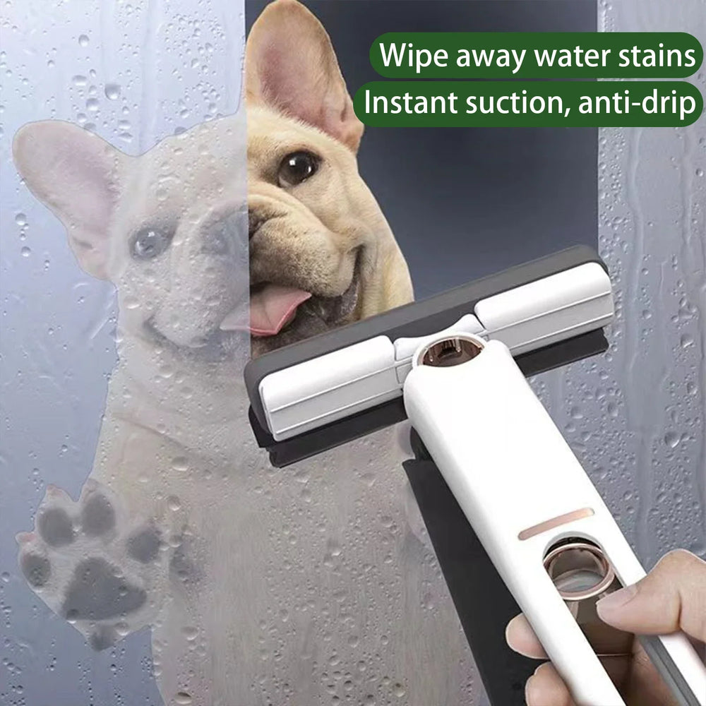 Mini Mop Portabil cu stoarcere automata, Burete de inalta calitate, Spalare umeda sau uscata PromotiiZilnice