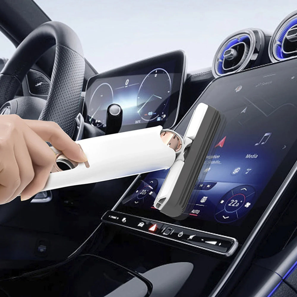 Mini Mop Portabil cu stoarcere automata, Burete de inalta calitate, Spalare umeda sau uscata PromotiiZilnice