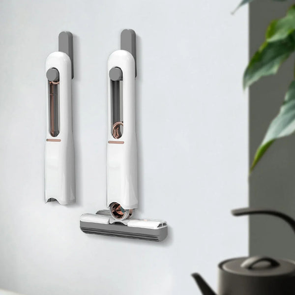 Mini Mop Portabil cu stoarcere automata, Burete de inalta calitate, Spalare umeda sau uscata PromotiiZilnice