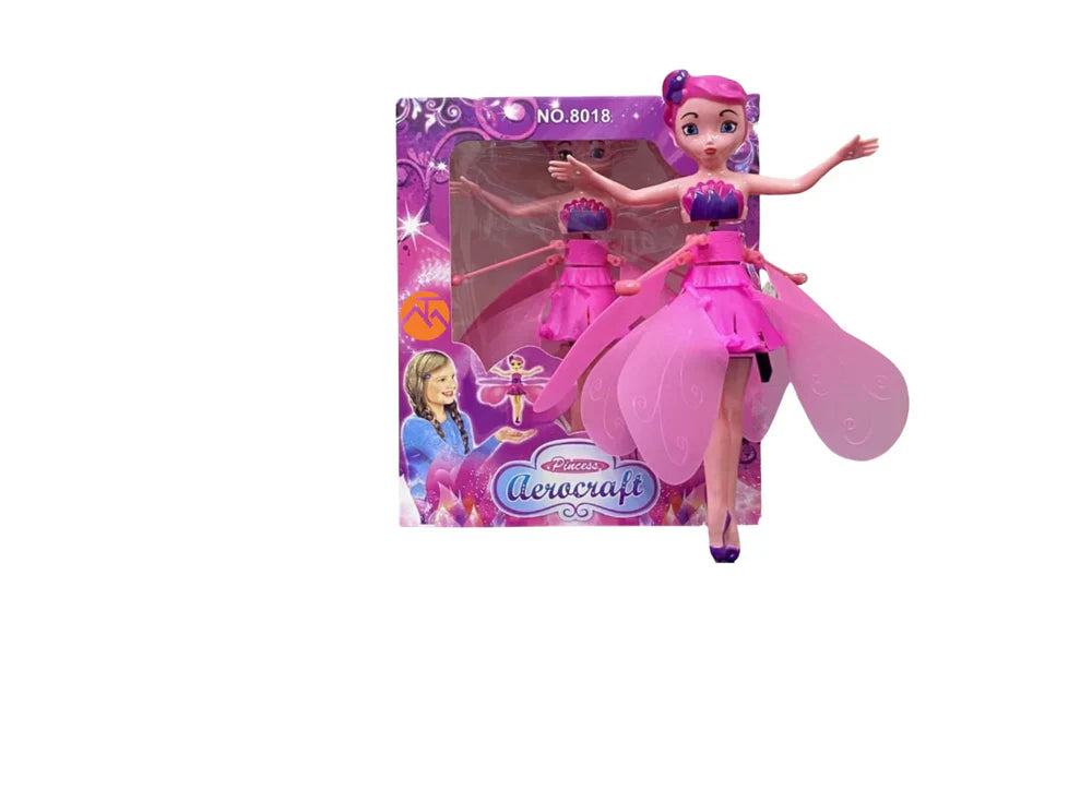 1+1 CADOU Papusa zana zburatoare, cu Senzor Pentru Coordonarea Miscarilor, Incarcare USB, Dimensiuni 19x6.5 cm PromotiiZilnice