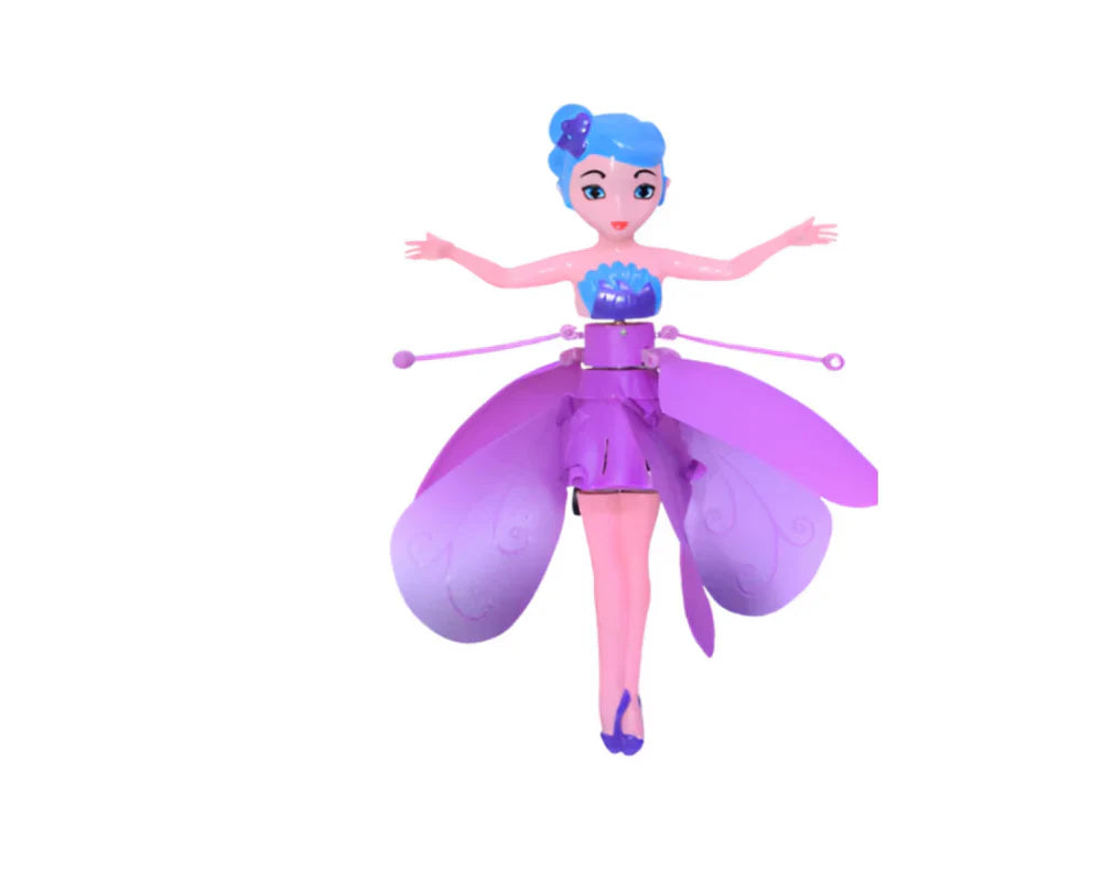 1+1 CADOU Papusa zana zburatoare, cu Senzor Pentru Coordonarea Miscarilor, Incarcare USB, Dimensiuni 19x6.5 cm PromotiiZilnice